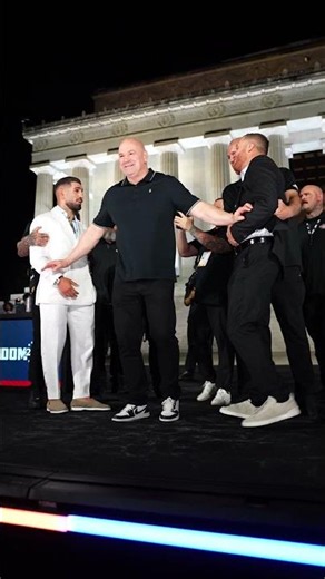 IT'S HEATING UP 💥 #ufcwhitehouse
