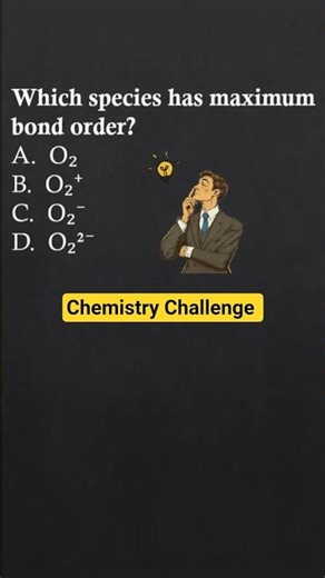 O₂, O₂⁺, O₂⁻, O₂²⁻ का Bond Order कैसे निकालें? | 30 sec NEET Trick #12th #neet #jee