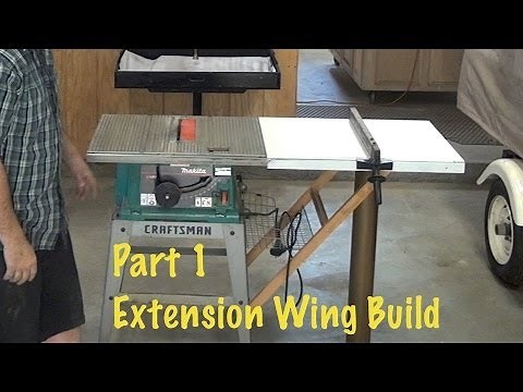 Extend Rip Capacity from 12" to 40" * Extension Wing Build 1 OF 2 *diy step by step Table saw