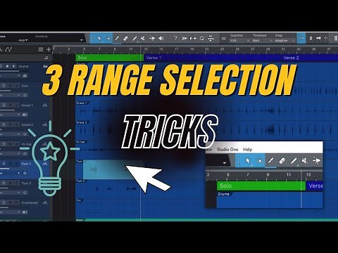 Three EASY Ways to Create Range Selections | PreSonus Studio One Tutorial