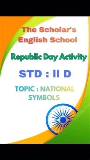 THE SCHOLARS ENGLISH HIGH SCHOOL BHIWANDI on Instagram: "Our vibrant 2nd standard students unveiled their creativity and knowledge during an engaging activity centered around our national pride and symbols in celebration of Republic Day! 🌟 With beaming smiles, they shared fascinating insights about our national flag, the emblem that represents unity and integrity, as well as the significance of our national Flag. Each presentation was a colorful reflection of what makes our country unique. We w