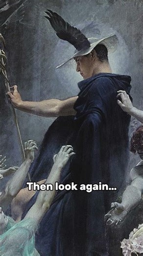 "Souls on the Banks of the Acheron" 1898, Adolf Hirémy-Hirschl#mythology #art #history #hermes