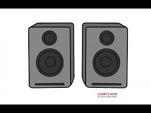 How To Draw a Speaker Step By Step For Kids