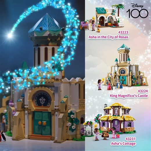 【LEGO® Disney Princess™少女們的小小星願💝】 迪士尼粉在哪裡！有沒有人跟小樂一樣期待 100週年即將推出的電影《星願Wish》呢😍 《星願Wish》從Rosas王國開啟故事的序幕 描述Asha公主查覺王國的黑暗！並藉此向星空許願！ 而有顆Star回應了她😳 Asha與山羊Valentino的冒險歷程也就此展開...🌟 👂👂👂👂👂 咦！是什麼聲音🤔 原來也有寶貝們在偷偷許願呀！ 誰家寶貝許下的星願！快幫他們實現呀😜 不然小樂耳朵好癢呀！就讓我來代為傳達！ 寶貝們也想到Rosas王國走一遭！/ 根據寶貝們許下的星願，小樂請Asha安排了超棒行程！ 🗺️先和Asha一起遊覽City of Rosas🏞 寶貝們可以在這飽足一頓🧁🥕 🗺️再與Asha一起探索Rosas的城堡🏰 城堡裡有許多秘密等著寶貝們探索🤫⚗️🧪 🗺️最後當然還是要去Asha家玩耍呀🏠 記得教寶貝們有禮貌的與Asha媽媽、祖父問好唷！ 許願井能許下其他的星願唷💫 如此棒的行程，既能幫寶貝們完成星願 還能在過程中培養孩子的自信、激發創意！ 爸爸媽媽們你們也『星』動