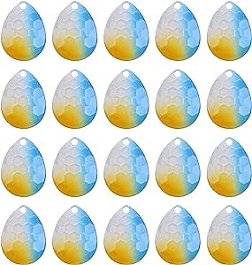 Fishing Spinner Blades for Lure Making Kit, 30pcs Hammered Colorado Blades for Spinnerbaits, Walleye Rig, DIY Crawler Harness, Trout, Salmon, Bass Fishing Mixed Colors