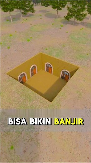 cara bangun rumah di dalam tanah⁉️