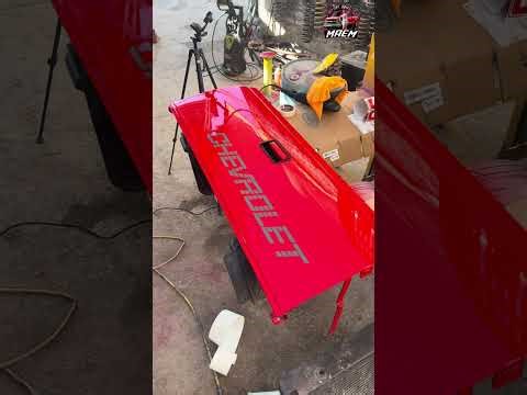 Attaching moldings and decals to the Chevrolet bumper/hatch