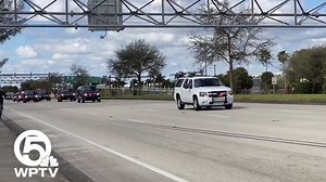 56K views · 2.9K reactions | President Trump waves to supporters as he is escorted along Southern Blvd. as president for the last time. Read more: https://buff.ly/3p80t3K | WPTV | Facebook