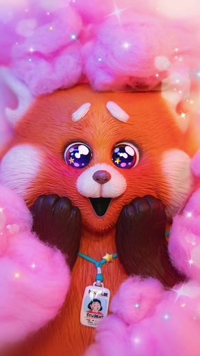 Turning Red Red Panda Sculpture | Pixar Animated Movie