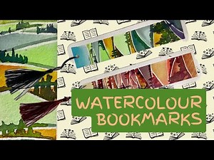 How to make bookmarks - and practice using masking fluid at the same time