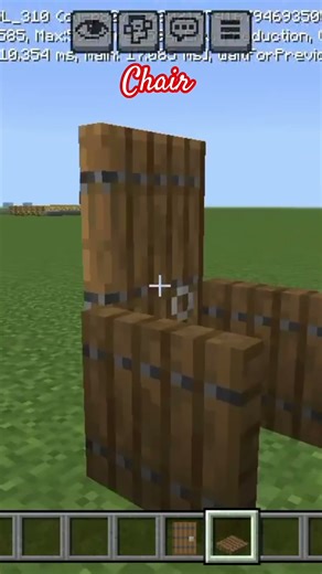 How to make chair in minecraft
