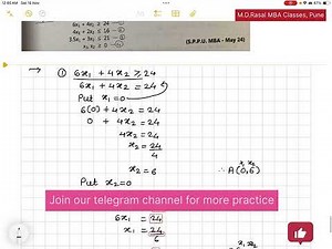 LPP - Graphical Method ( Imp for exam ) MBA ( SPPU) #100% passing in Decision science