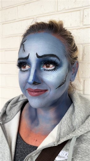 Corpse bride makeup for a fun halloween!! 💀👻🎃#fyp#hairevielution #halloween #halloweenlook