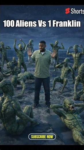 Alien attack on Franklin’s house😨😨