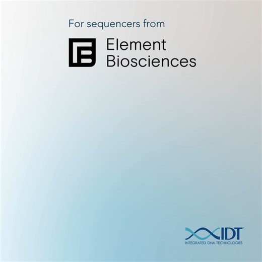 Big news! We are partnering with Element Biosciences, Inc., to enable more efficient and streamlined #NGSworkflows. A new suite of high-quality #oligos and IDT’s xGen™ #NGS library preparation kits will be designed exclusively for Element’s novel AVITI System. Learn more here: https://idtb.io/y5y9q3 | Integrated DNA Technologies | Facebook