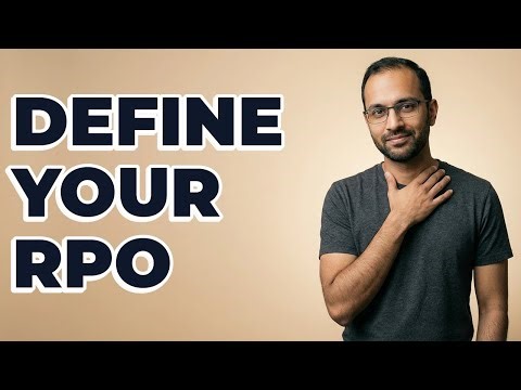 How Do You Define An Acceptable RPO?