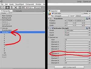 Check Element name from an array.