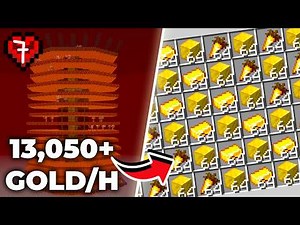 I Built The ULTIMATE Gold Farm in Hardcore Minecraft!