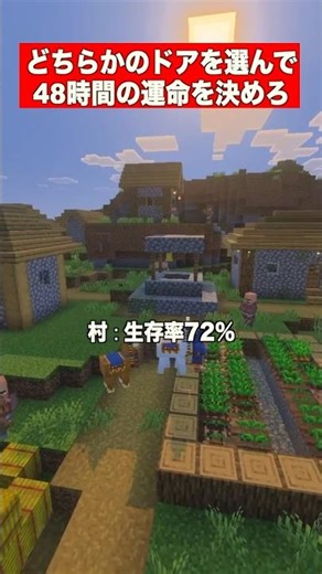 どらちかの扉を選べ！マイクラの村編 #マインクラフト #minecraft