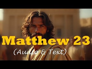 Matthew 23 | KJV AUDIO BIBLE (With Text & Images)