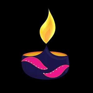 Diwali Diya Animation