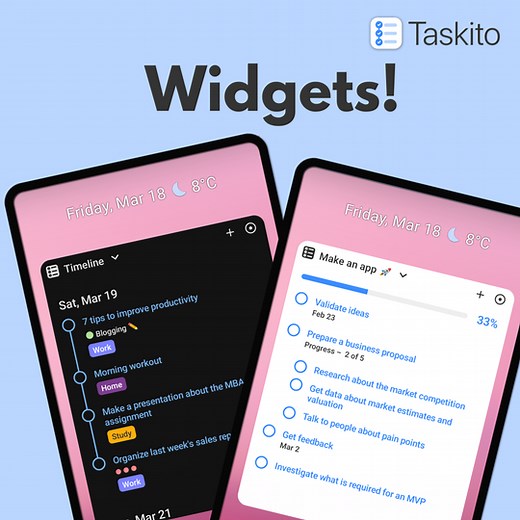 To-Do List Widgets | Taskito