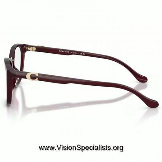 Coach HC6272U Eyeglasses Womens Full Rim Square Shape Milky Merlot5915