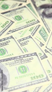 vertical footage of money banknote background