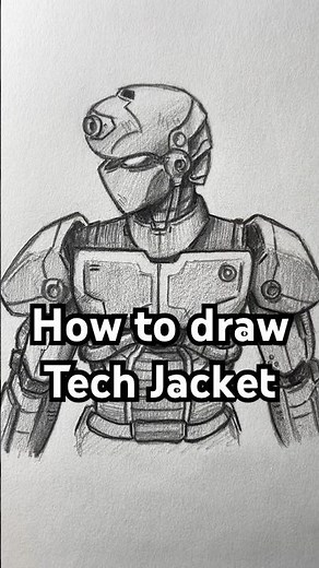 How to draw Tech Jacket from Invincible! Easy! #art #techjacket #invincible #drawing #howtodraw