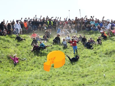 This race sees participants chase after a wheel of cheese