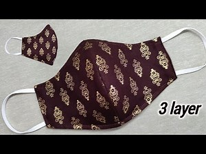 How to Make 3 layer Mask At Home | Face mask sewing tutorial | DIY Breathable Face Mask | DIY mask