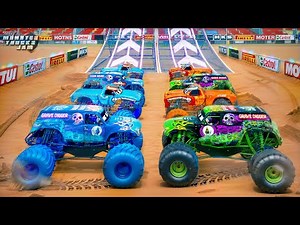 El Toro Loco vs Grave Digger 🔥❄️ | Monster Jam Fire vs Ice Challenge | Epic Stunts & Crashes 🚛💥