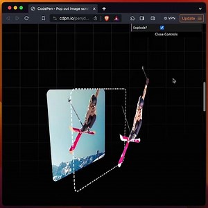 You can create this scrolling image pop-out effect with CSS scroll-driven animations and zero JS! 🔥
