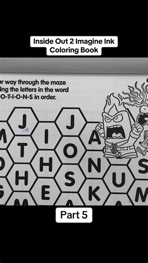 Coloring this Inside Out 2 Imagine Ink coloring & activity book. #imagineink #coloring #coloringforkids #insideout #insideout2 #fyp #fypage