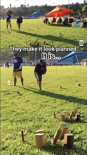 Kubb is about precision and strategy #kubb #yardgames #sports