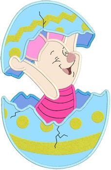 Piglet Easter Applique Design 01 - Instant Download
