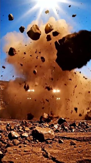 💥 Epic Quarry Blast & Giant Mining Truck Emerges from Dust! 🚚