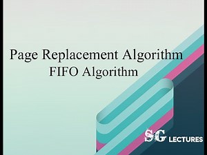 Page Replacement algorithms| FIFO Replacement Algorithm with solved Problem in Tamil