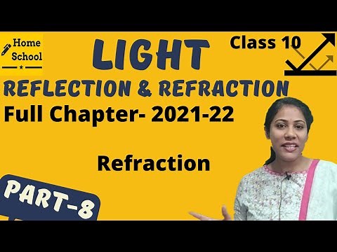 Light Reflection and Refraction Class 10 Physics | CBSE | NCERT | Refraction| Part-8