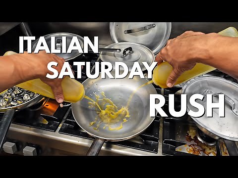 Saturday Rush in an Italian Kitchen