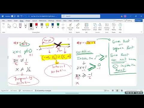Find the domain of the Even Root Function f(x)= sqrt(2x+1).