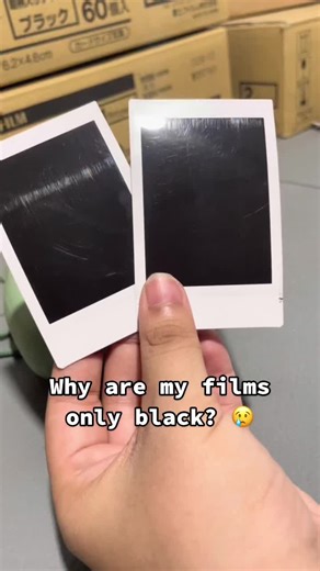 Why are my films only black? 😢