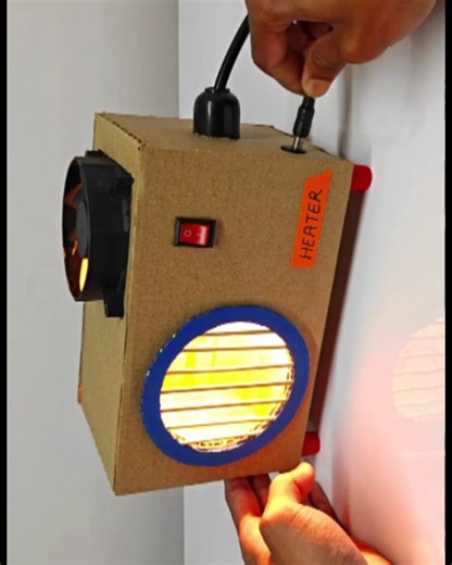 mini room heater with cardboard #short