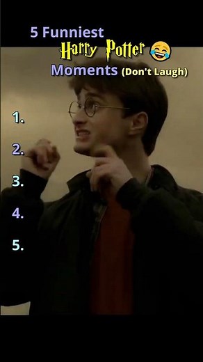 Harry Potter ⚡️ Top Funny Moments (Try Not to Laugh)😂 #shorts #youtubeshorts