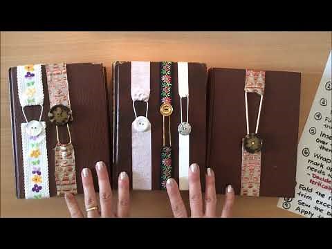 DIY Junk Journal Closures/Ribbon Bookmarks (EASY tutorial)