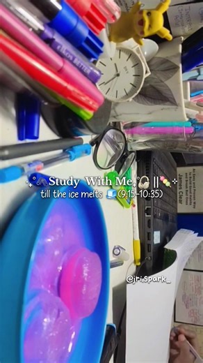 🎧📖 Study With Me Until the ice melts 🧊 #studyvlog #studywithme #productivevlog