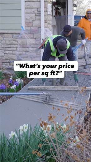 Stop losing jobs by giving your price per square foot too early. Here's the 3-question framework that helped me close $3M in concrete work. Question 1: Give a range AFTER understanding scope YOU: "My pricing depends on a few factors—location, access, prep work, and finish style. What type of project are you looking at?" THEM: "1,000 sq ft driveway replacement" YOU: "Got it. Based on what you're describing, you're looking at roughly $11k-$14k for full demo and replacement. Final number depends on