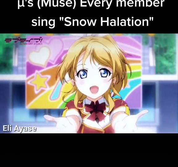Lovelive Members: Snow Halation Performance Showcase