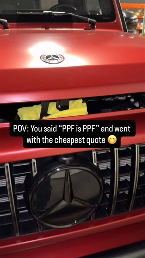 Diamond Touch Auto Spa on Instagram: "Budget PPF vs Professional work 👀 DM @DiamondTouchAutoSpa for proper Installation. 🛡️Paint Protection Film (PPF) 🛡️Windshield Protection Film 🎨Vinyl Wrap 🎨Caliper paint (Any Color) ☀️Window Tints 🛞Powder coating wheels ✨Paint Correction / Ceramic Coating Give us a call today for a free quote 📞 475-441-0037 📍 78 Rebeschi Drive, Unit3A North Haven, CT #ppf #gwagon #ppfprotection #g63 #connecticut"