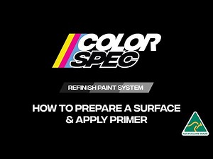 ColorSpec - How to Prepare a Surface & Apply Primer